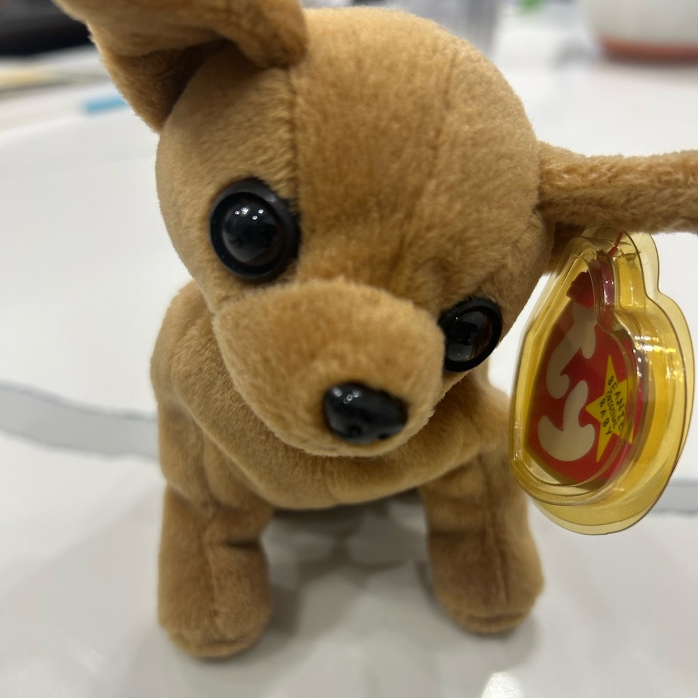 Rare Beanie Babie Tiny with date and spelling errors